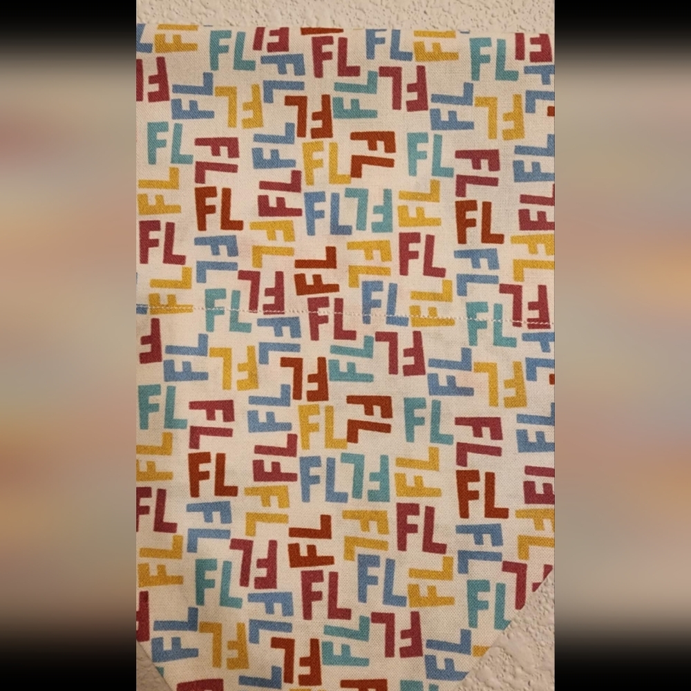 LARGE Colorful Sea Turtle Dog Bandana - Picture 4 of 4